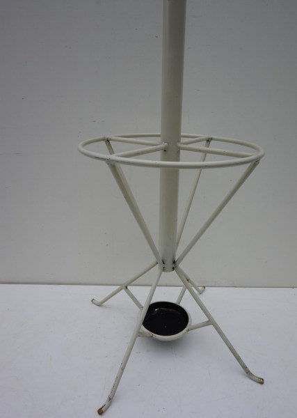 Vintage, metalen, kapstok, paraplu, standaard, coat, rack, hallstand